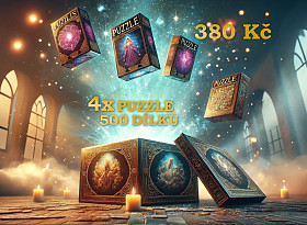 4x puzzle 500 dílků - Mystery Box